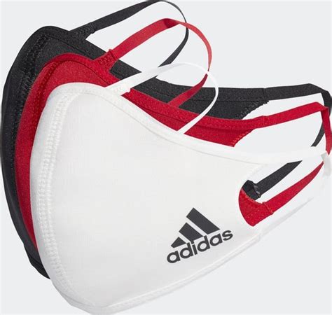 adidas mondkapje welke maat|Adidas Mondkap Face Cover 3Stuks XS/S Zwart/Rood/Wit .